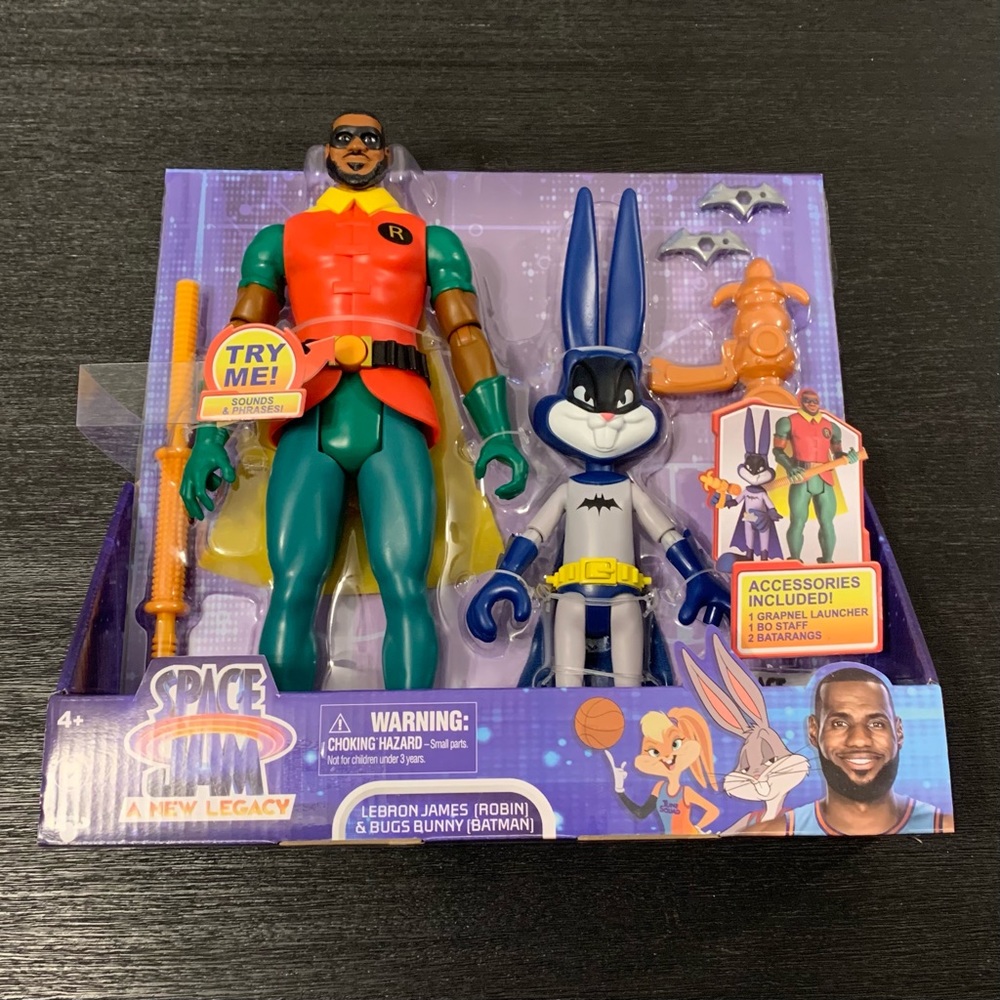 Space Jam A New Legacy Lebron James Bugs Bunny Batman & Robin Figures